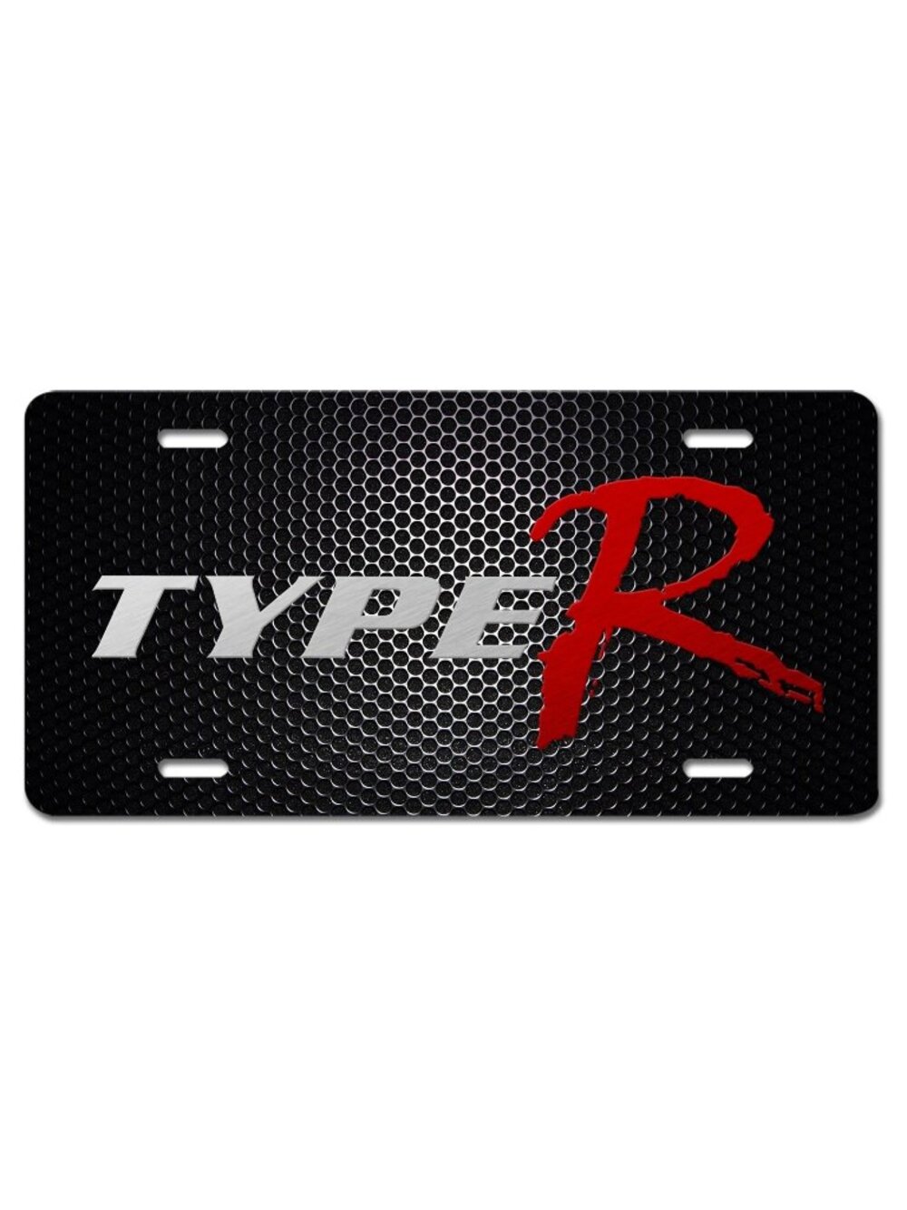 Type R Vehicle License Plate Civic Integra Inspired Art Racing Sport Car Tag